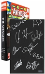 Avengers Creator Stan Lee Signed The Avengers Omnibus Coffee Table Book -- Also Signed by 8 Members of Superhero Squad Including Chris Hemsworth & Chris Evans